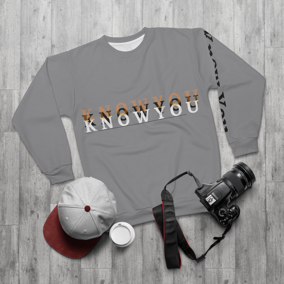 Know You Classic Logo Sweatshirt (Grey) – Blue Orchid Store