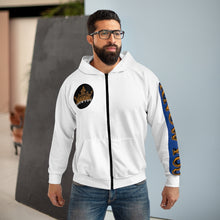Load image into Gallery viewer, Know You Zip Fleece Hoodie (White)