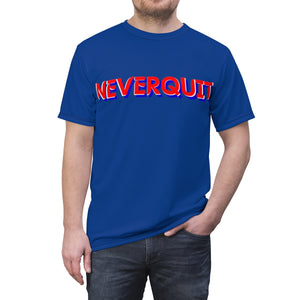 NEVERQUIT Activewear T-Shirt(Dark Blue)