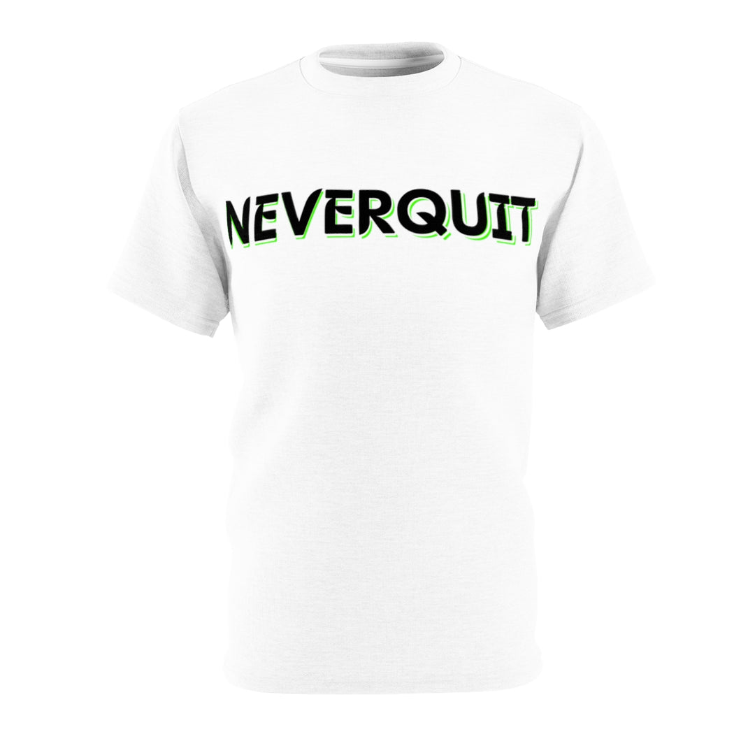 NEVERQUIT Activewear Neon T-Shirt(White)