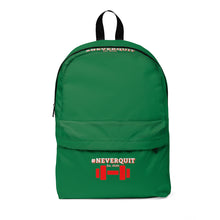 Load image into Gallery viewer, #NEVERQUIT Backpack (Green)