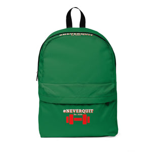 #NEVERQUIT Backpack (Green)