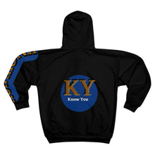 Load image into Gallery viewer, Know You Zip Fleece Hoodie (Black)