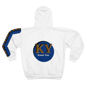 Know You Zip Fleece Hoodie (White)