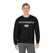 Load image into Gallery viewer, NEVERQUIT Crewneck Sweatshirt (Blackout)