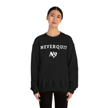 Load image into Gallery viewer, NEVERQUIT Crewneck Sweatshirt (Blackout)