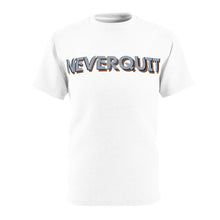 Load image into Gallery viewer, NEVERQUIT Activewear Silver T-Shirt(White)