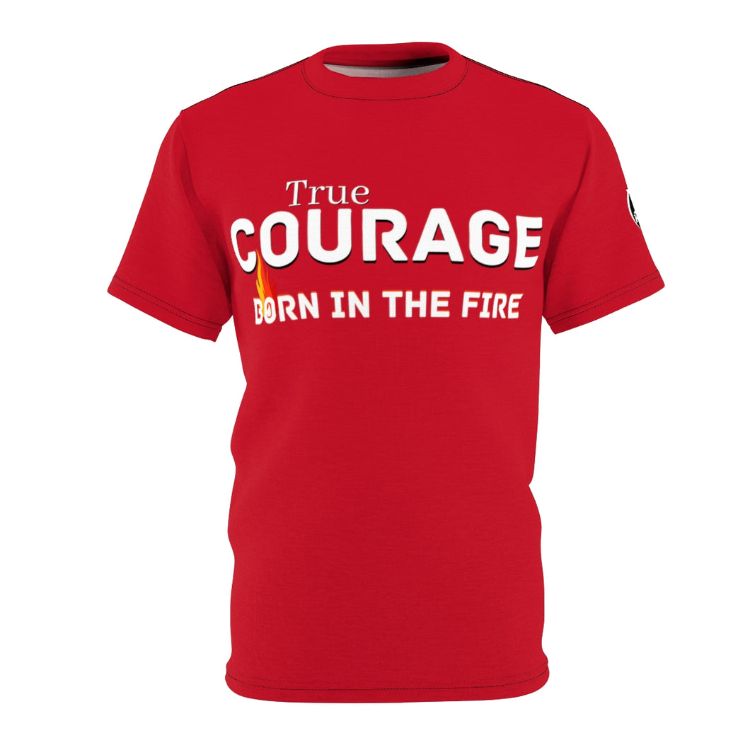 KY True Courage Fire Tee-Shirt(Red w/White)