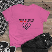 Load image into Gallery viewer, Mind and Heart #NEVERQUIT Cotton Tee (Women)
