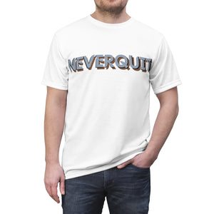 NEVERQUIT Activewear Silver T-Shirt(White)