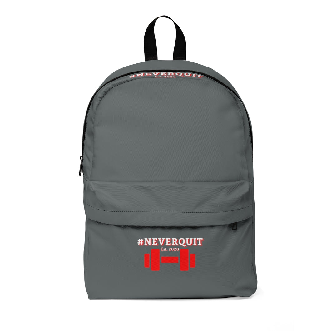 #NEVERQUIT Backpack (Gray)
