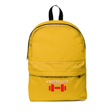 Load image into Gallery viewer, #NEVERQUIT Backpack (Yellow)