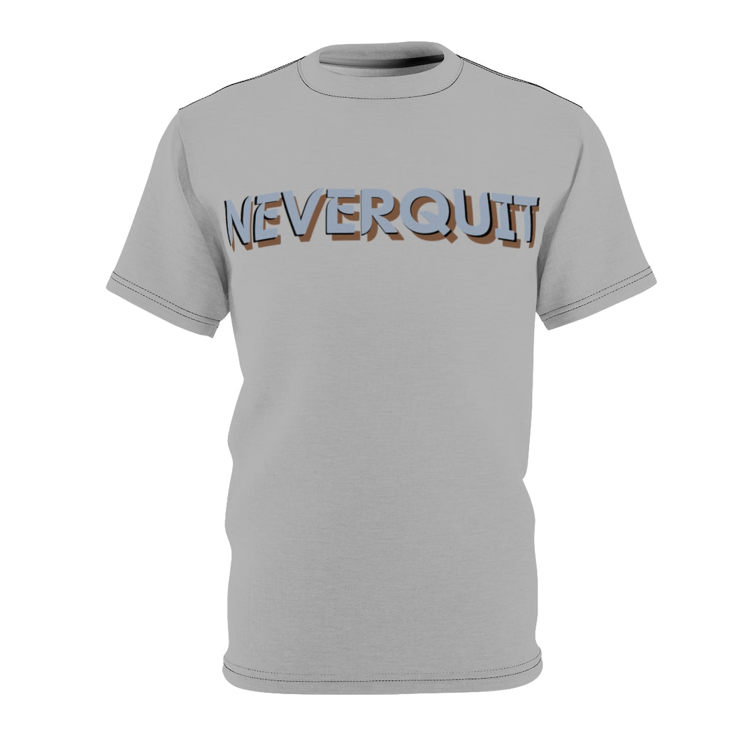 NEVERQUIT Activewear Silver T-Shirt(Light Grey)
