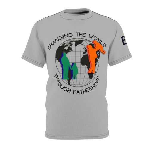Be The Change Fatherhood Tee-Shirt(Light Grey)